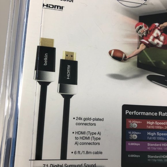 Belkin HDTV High Speed HDM Cable 6ft - Picture 5 of 5